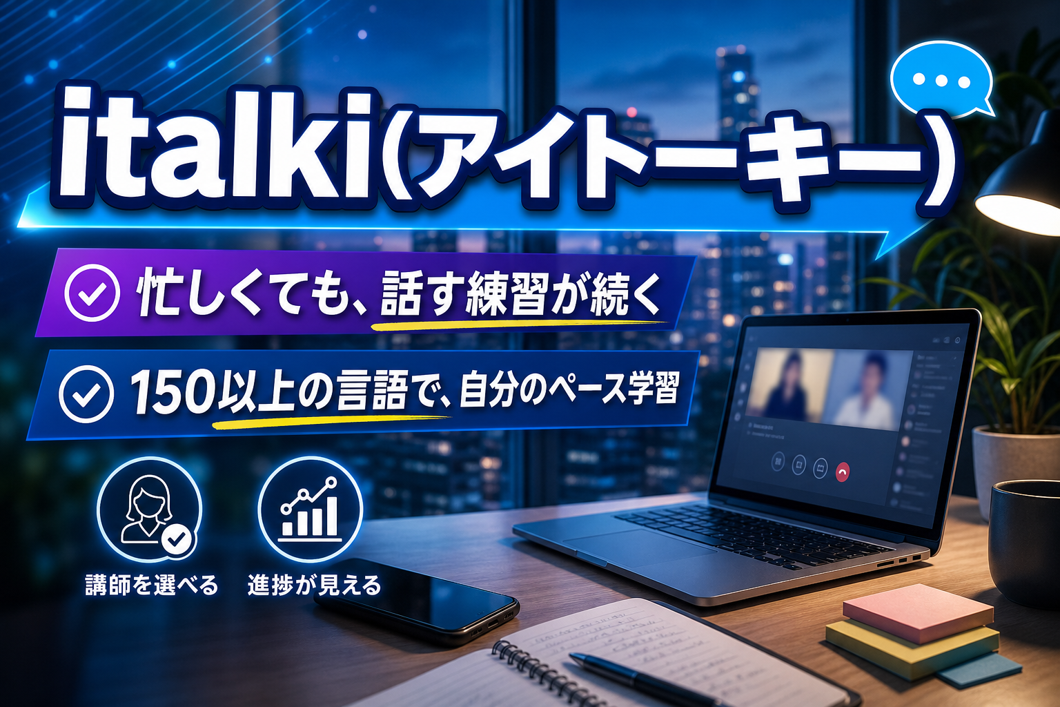 italki(アイトーキー)で外国語を「続く勉強」に変える：講師を選んで、自分のペースで話せる学習法 イメージ画像1