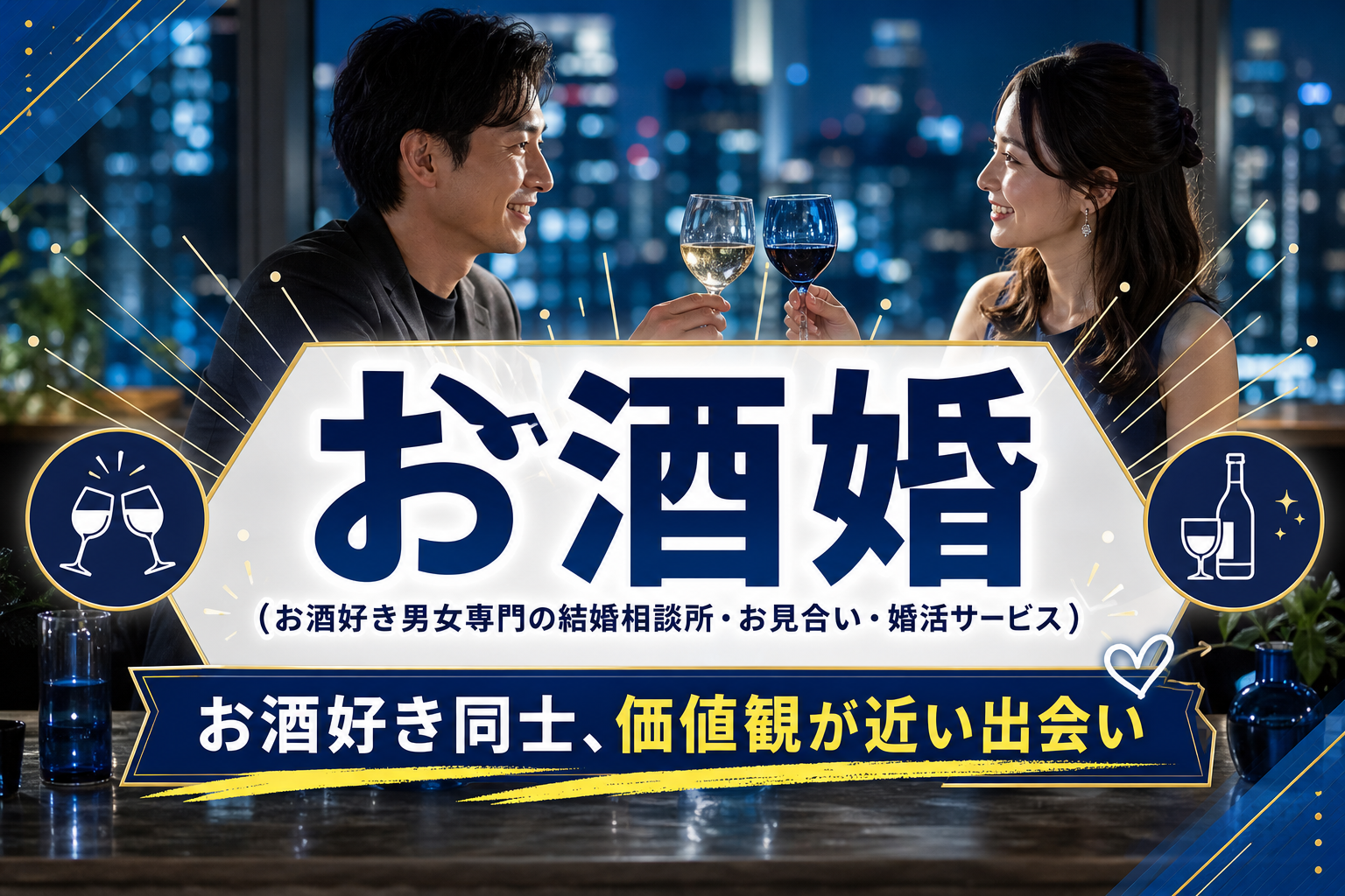 お酒好き同士で出会いたい人へ。完全オンラインの婚活サービス「お酒婚」をやさしく解説 イメージ画像1