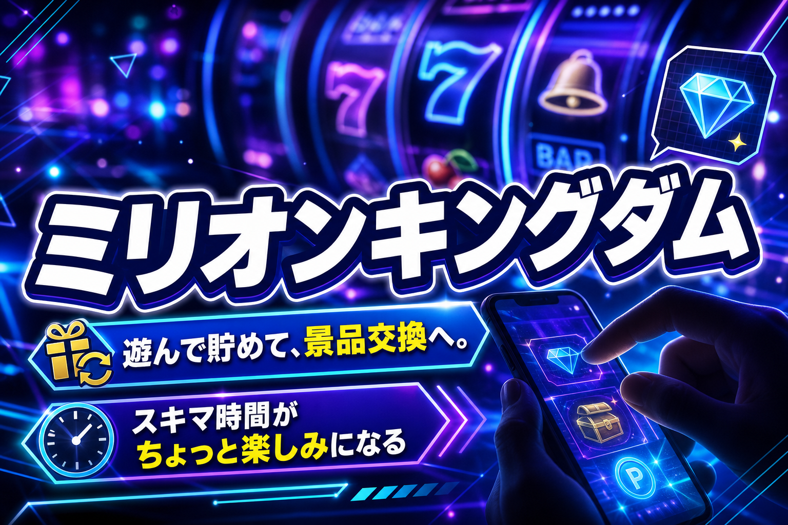 遊んだ分が「景品交換」に近づく?ミリオンキングダムの仕組みと向き不向きをやさしく整理 イメージ画像1