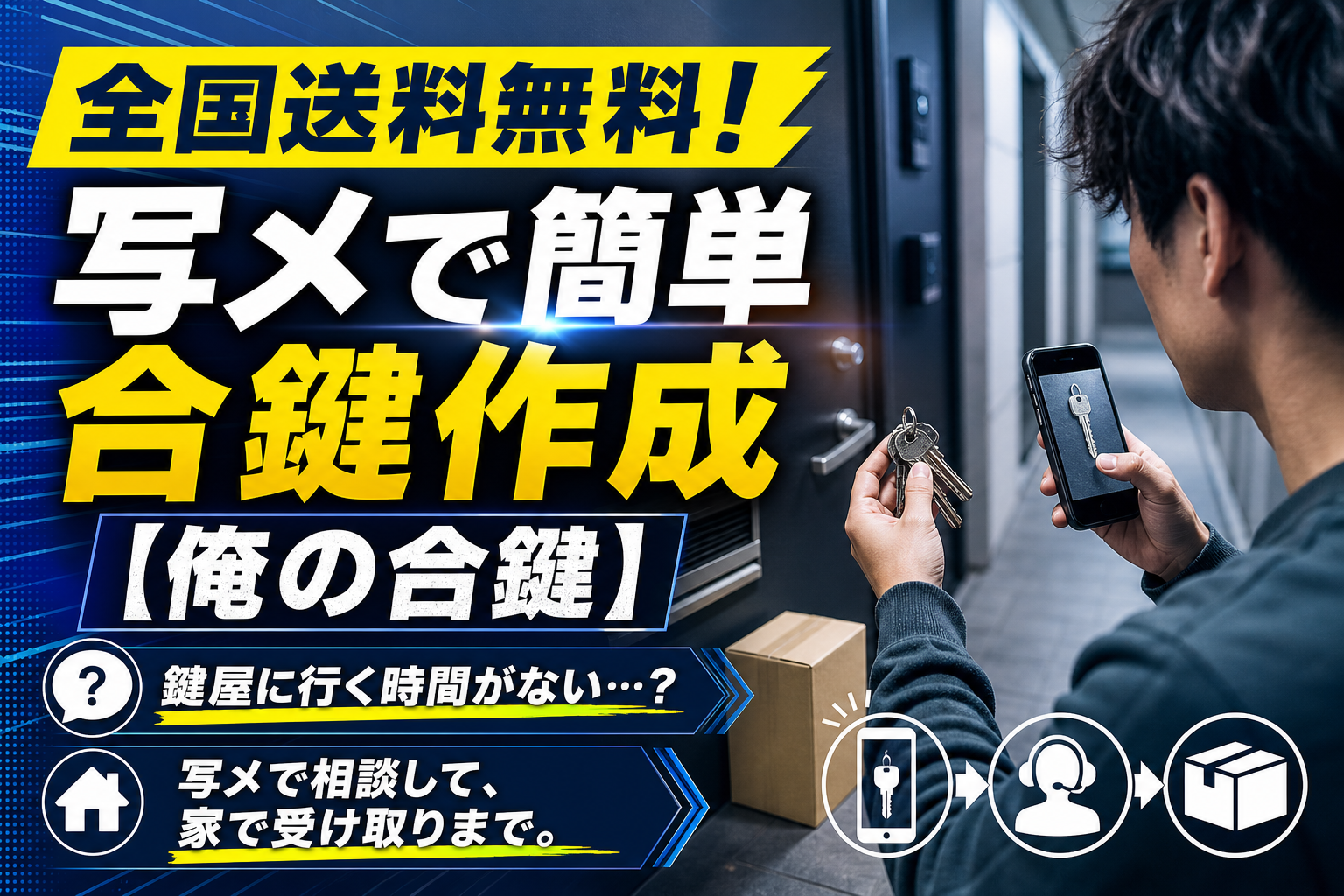 写メで合鍵をネット注文できる「俺の合鍵」ってどう？忙しい人向けに特徴と注意点を正直に紹介 イメージ画像1