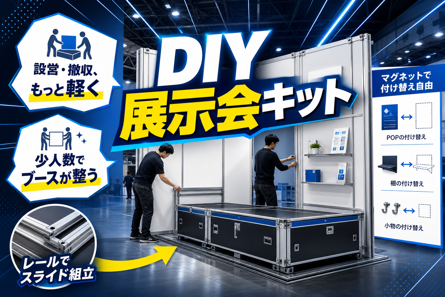設営・撤収を自分たちで回したい人へ。少人数で組める「DIY展示会キット」の現実的な選択肢 イメージ画像1