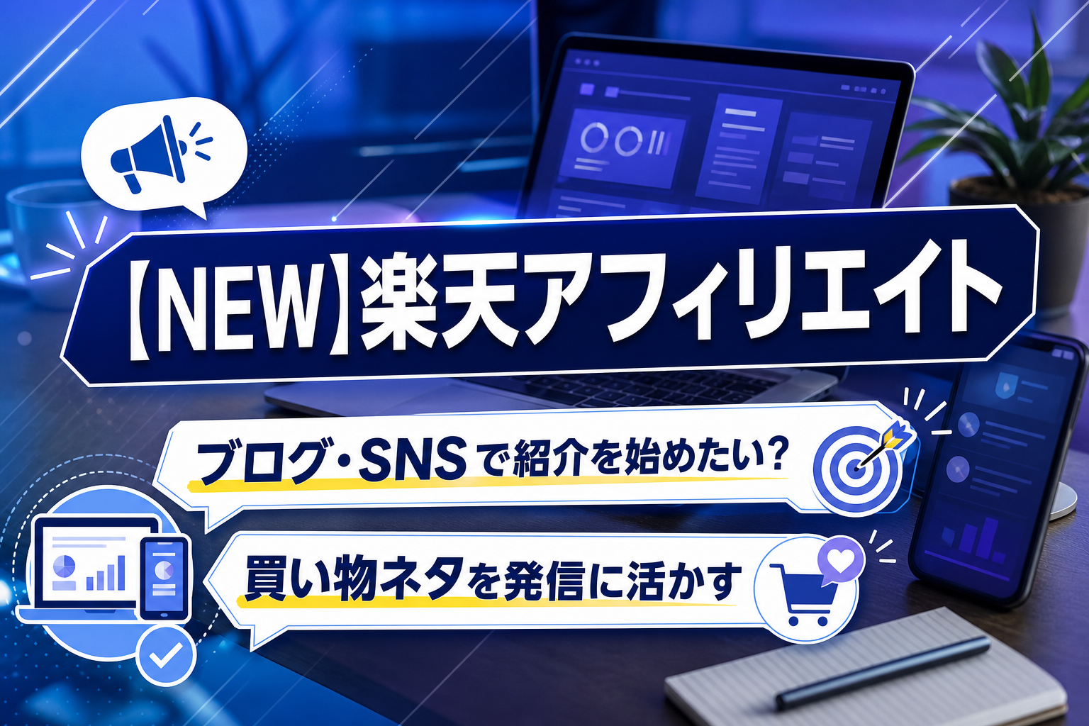 楽天アフィリエイトって実際どう？ブログ・SNSで商品紹介を始めたい人のための入門ガイド イメージ画像1
