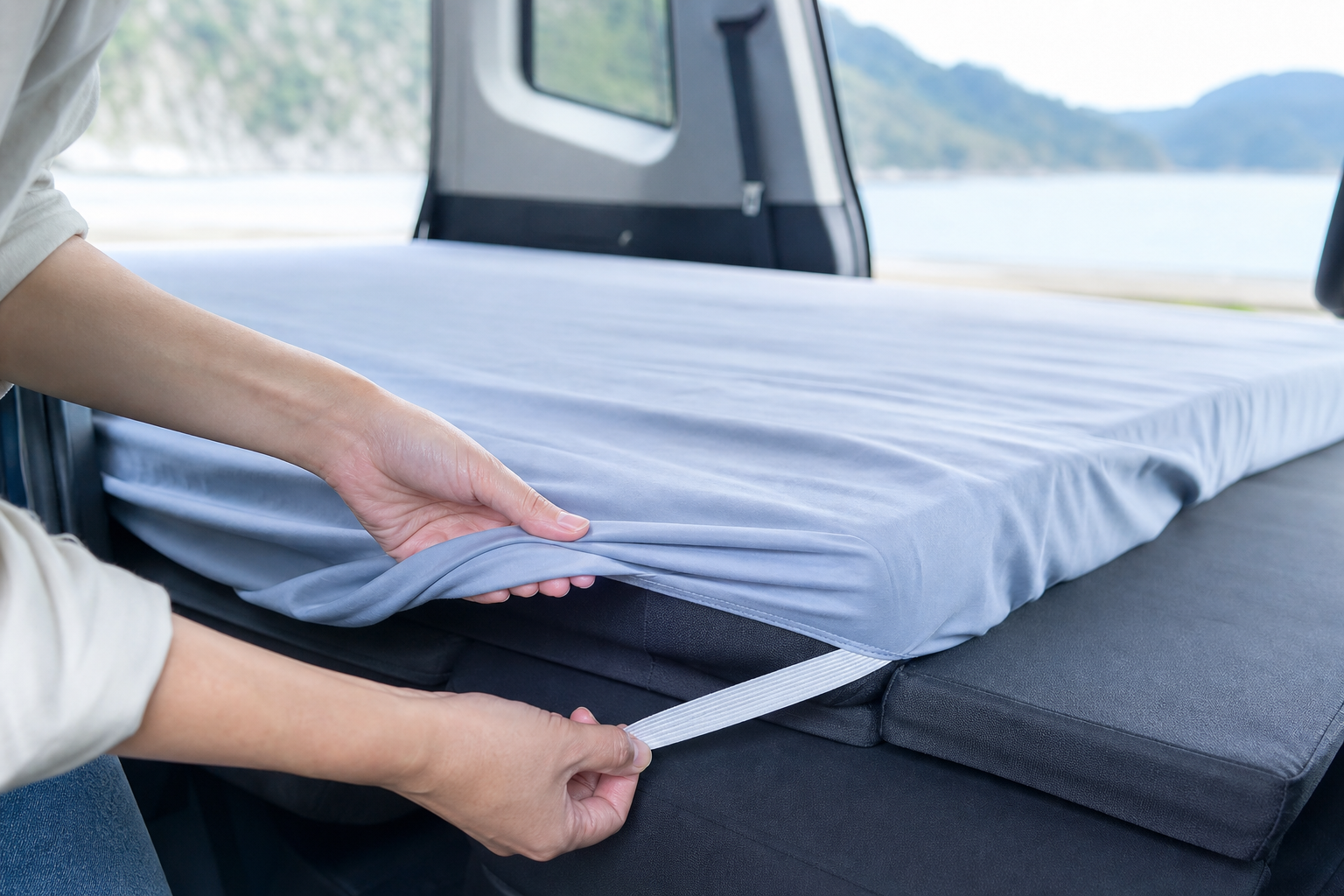 車中泊やお昼寝の「もしも」に備える。オンリースタイル「トミカおねしょシーツ」で楽しく汚れ対策