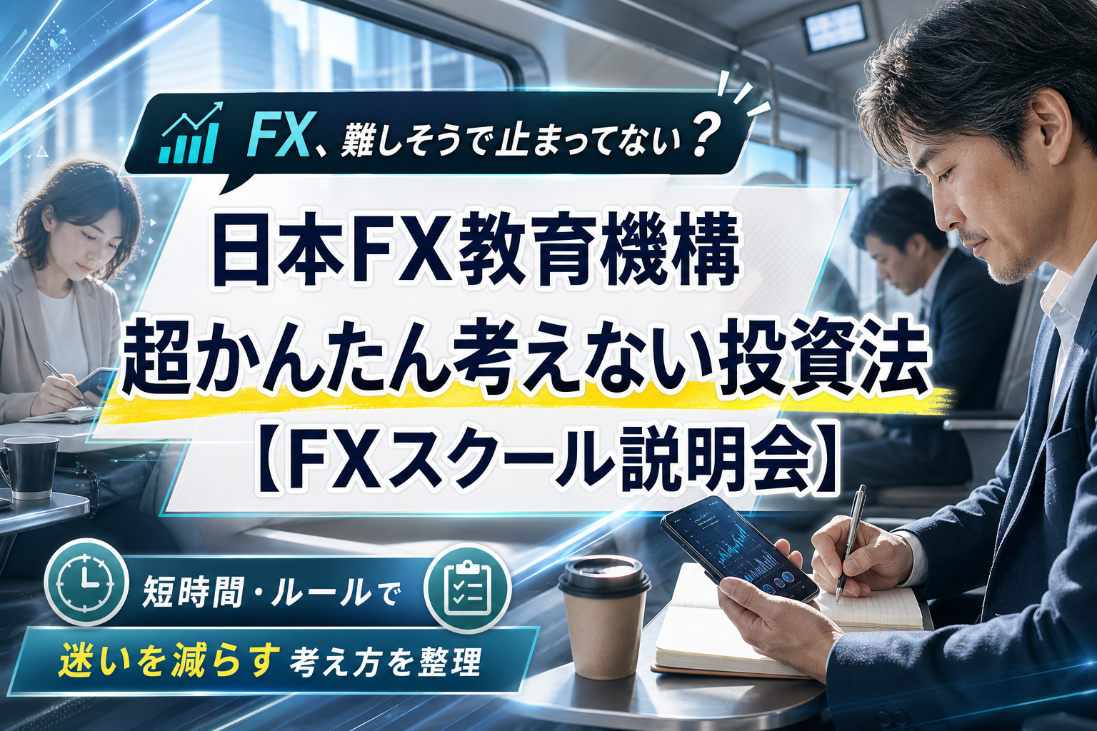 考えないで迷わない。日本FX教育機構のFXスクール説明会で「短時間トレード」の始め方を整理する イメージ画像1