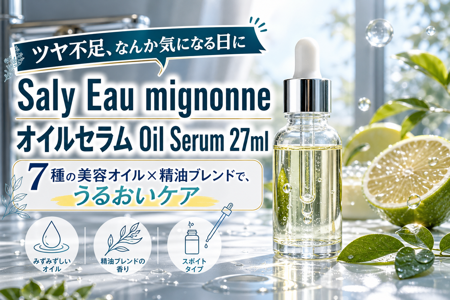 オーガニックオイルで年齢肌をしっとり整えたい人へ|Saly Eau mignonne オイルセラムの特徴と選び方 イメージ画像1