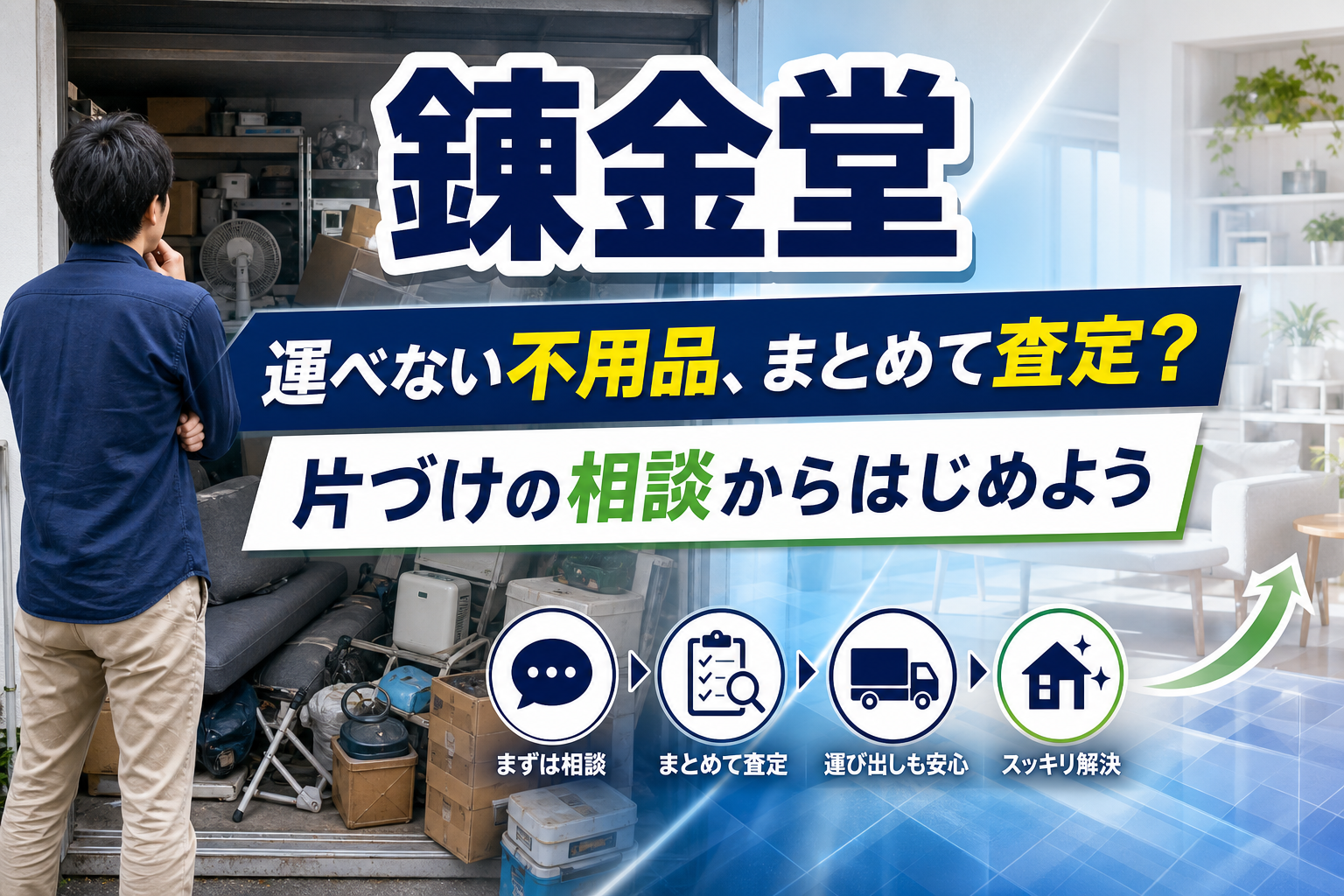 不用品が多すぎて動けない人へ。錬金堂で“まとめて査定”という選択肢 イメージ画像1