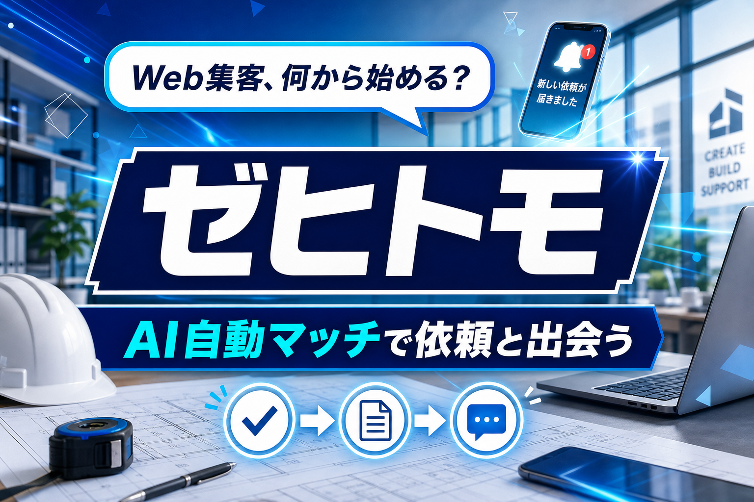 リフォーム業のWeb集客、最初の一歩に。ゼヒトモで「見込みのある依頼」に出会う方法 イメージ画像1