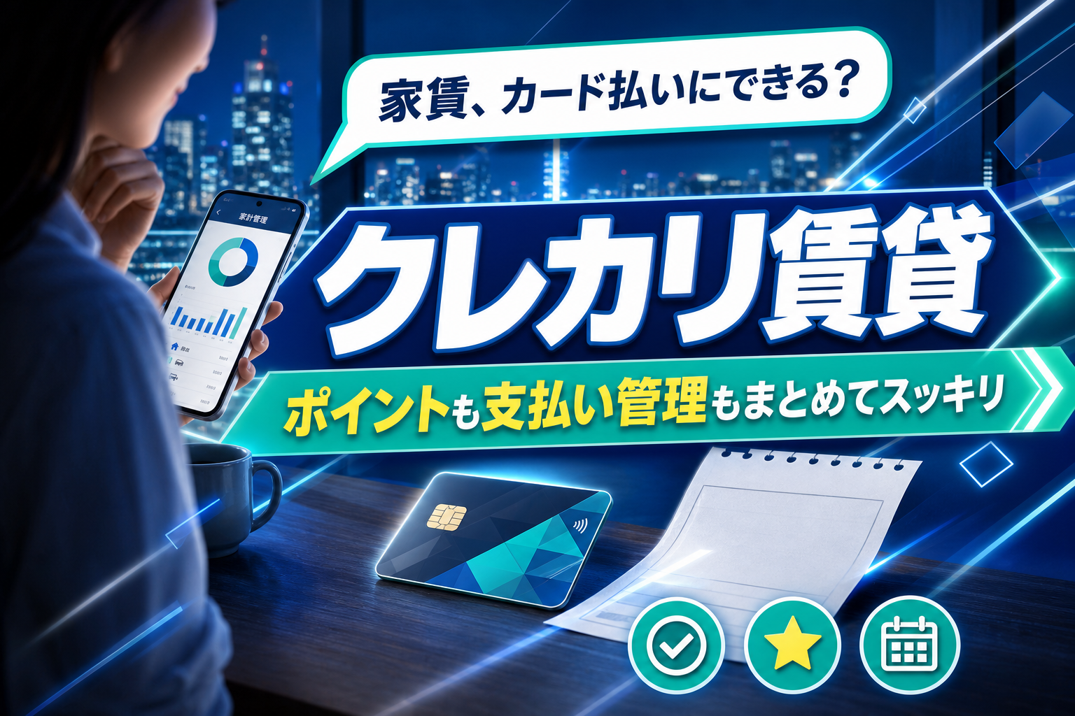 家賃をカードで払いたい人へ:ポイントも支払い管理もラクになる選択肢 イメージ画像1